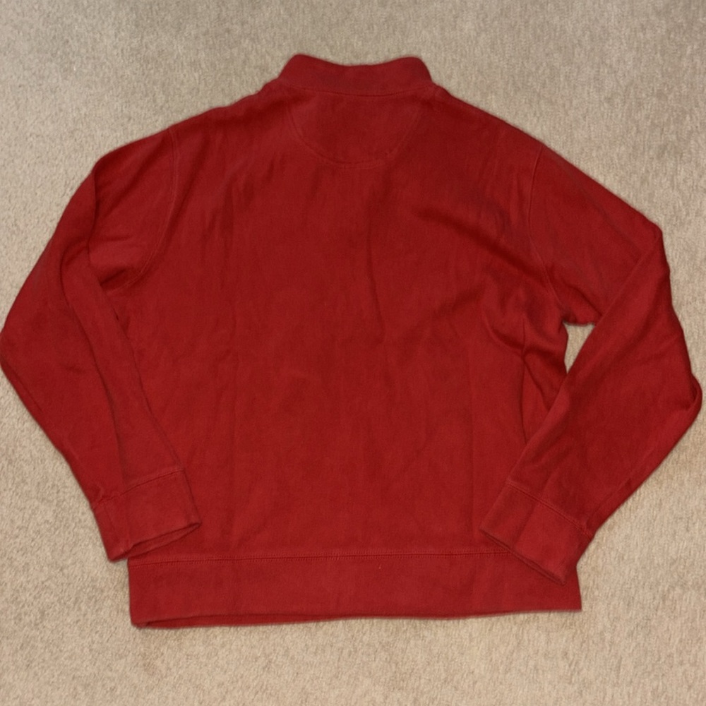 Lands End Men's Bedford Rib Quarter Zip Sweater - Picture 3 of 4